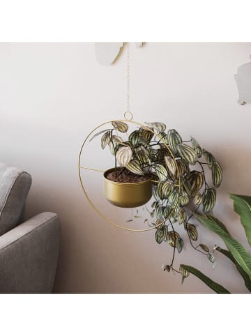 Blumentopf "Payanda" in Gold - (H)40 x Ø 17 cm