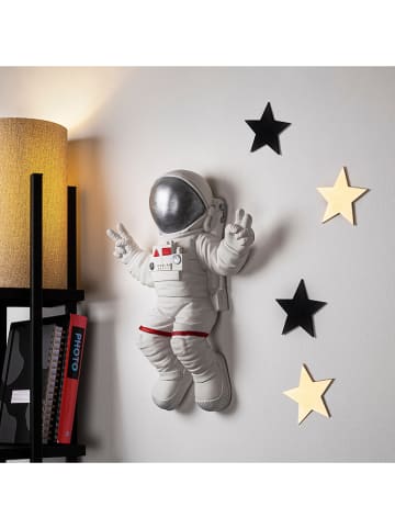 Wanddekor "Astronaut" in Weiß - (B)35 x (H)47 x (T)10 cm