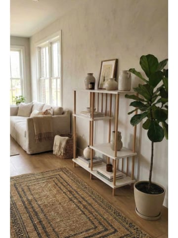 Bücherregal "Peka220" in Beige/ Weiß - (B)85 x (H)106 x (T)30 cm