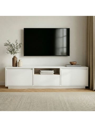 TV-Regal "Sentinel" in Weiß - (B)160 x (H)42 x (T)30 cm