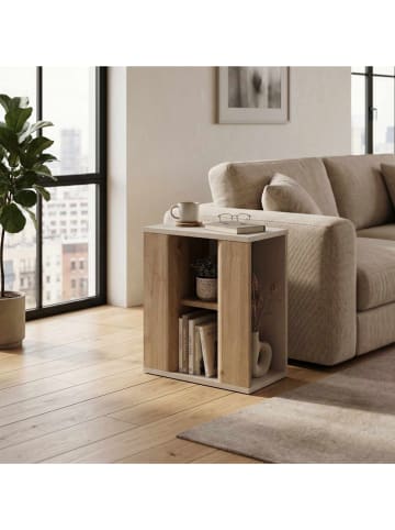 Bijzettafel "Ventro" beige - (B)45 x (H)51,8 x (D)25 cm