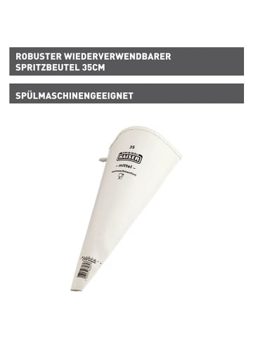 Spritzbeute "Inspiration" in Weiß - (L)35 cm