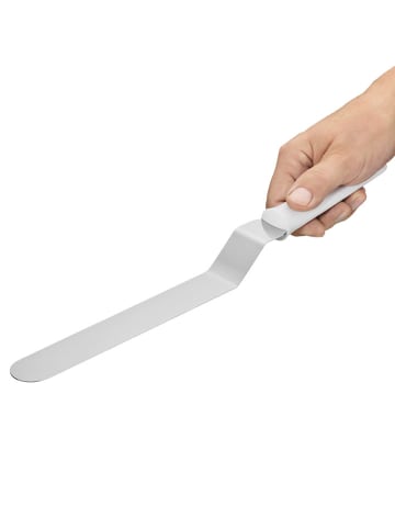 Winkelpalette "Classic" in Silber/ Weiß - (L)38 cm