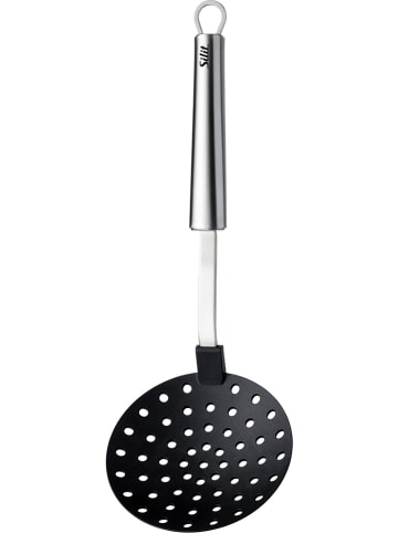 Łyżka cedzakowa "Classic Line" w kolorze srebrno-antracytowym - dł. 33 cm