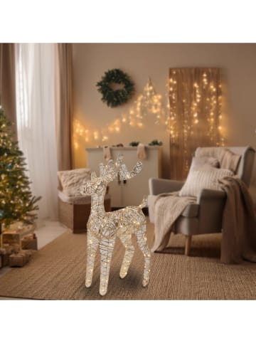 Lampa dekoracyjna LED w kolorze złotym - 36 x 60 x 14 cm