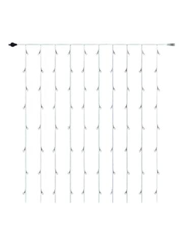 Kurtyna świetlna LED w kolorze srebrnym - 300 x 200 cm