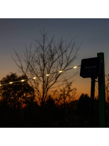 Solarny łańcuch świetlny LED w kolorze ciepłej bieli - dł. 300 cm