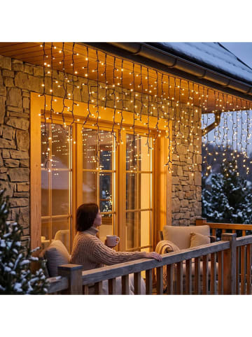 Łańcuch świetlny LED w kolorze ciepłej bieli - dł. 700 cm