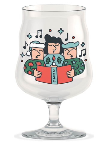 Szklanka "Mikkeller Universal" w kolorze zielono-czerwonym do piwa - 400 ml