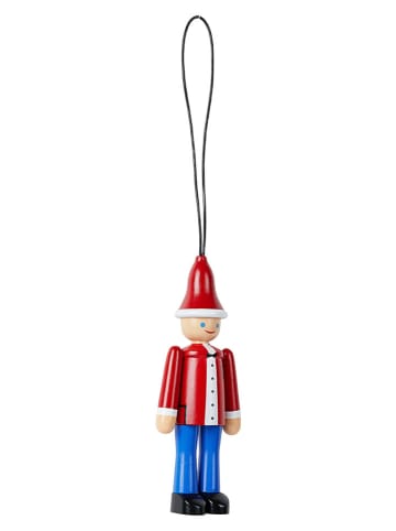 Zawieszki dekoracyjne (2 szt.) w kolorze czerwono-niebieskim - wys. 10 cm