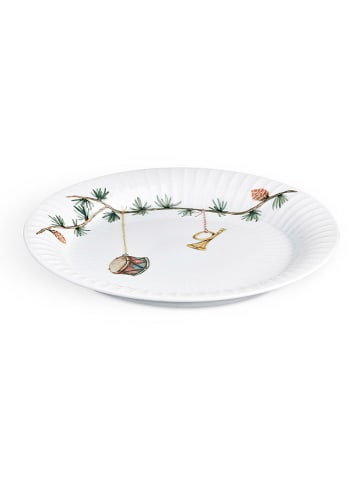 Frühstücksteller "Hammershøi" in Weiß/ Grün - Ø 19 cm