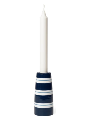 Świecznik "Omaggio Nuovo" w kolorze granatowym - wys. 12 cm