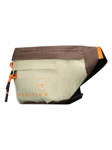 Brustbeutel in Beige/ Braun - (B)18 x (H)35 x (T)9 cm