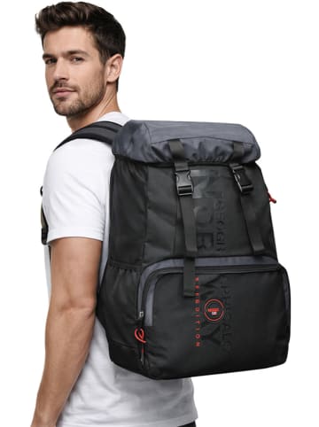 Rugzak "Socouleur" zwart - (B)32 x (H)52 x (D)15 cm