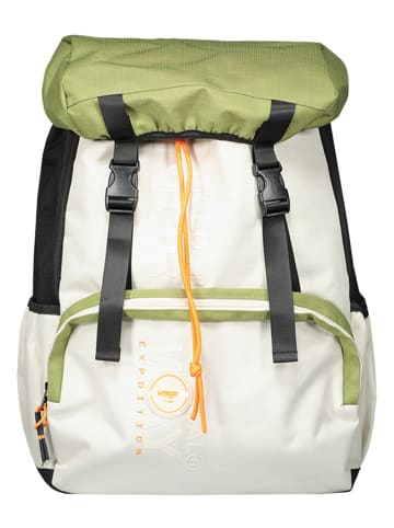 Rucksack "Socouleur" in Creme/ Khaki - (B)32 x (H)52 x (T)15 cm