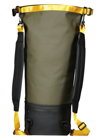 Rugzak "Soresistant" kaki/zwart - (B)20 x (H)42 x (D)20 cm