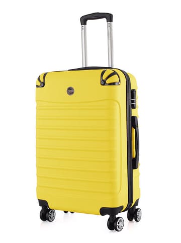 5tlg. Hardcase-Trolleyset "Shock" in Gelb