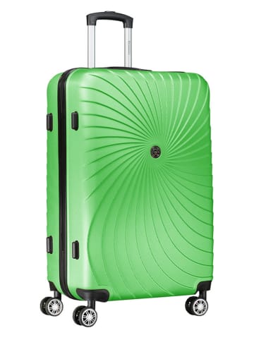 5-delige hardcase-trolleyset "Sunlighteo" groen