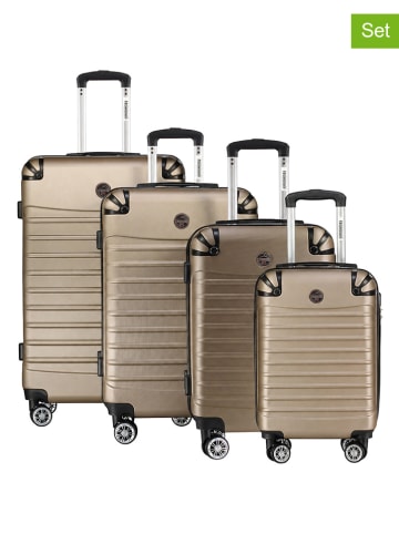 4tlg. Hardcase-Trolleyset "Shock" in Beige
