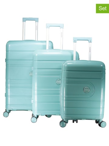 3tlg. Hardcase-Trolleyset "Savage" in Mint