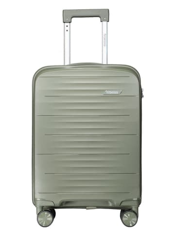 Hardcase-Trolley "Sillo" in Grün - (B)34 x (H)53 x (T)21 cm