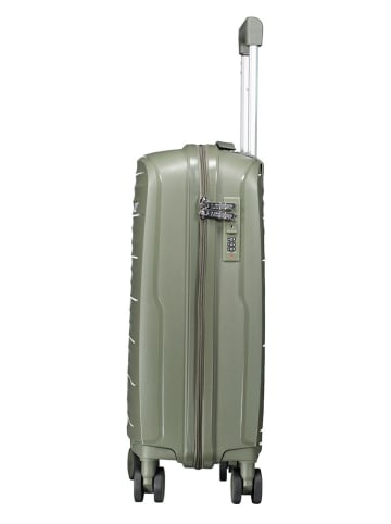 Hardcase-Trolley "Sillo" in Grün - (B)34 x (H)53 x (T)21 cm