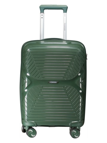 Hardcase-trolley "Silkovette" donkergroen