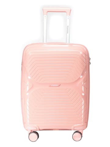Hardcase-Trolley "Silkovette" in Hellrosa - (B)34 x (H)53 x (T)21 cm