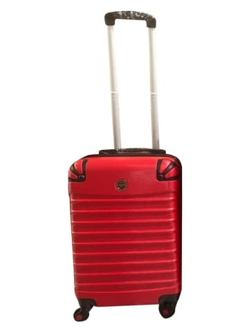 Hardcase-Trolley "Shock" in Rot - (B)34 x (H)53 x (T)21 cm