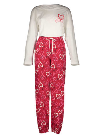 Pyjama wit/rood