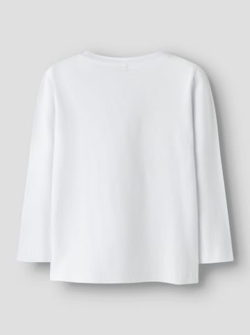 Longsleeve "Linea" in Weiß/Rosa