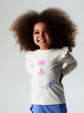 Longsleeve "Tikka" in Gelb/ Hellblau/ Pink