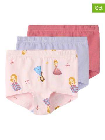 Pełne majtki (3 pary) "Tights" w kolorze jasnoróżowo-fioletowo-różowym