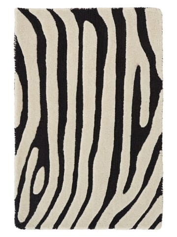 Wollen deurmat "Zela" crème/zwart