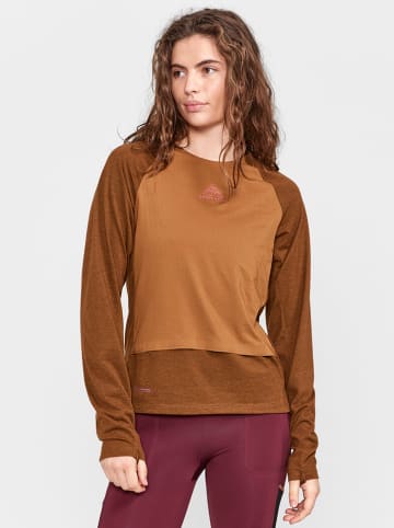 Koszulka funkcyjna "ADV Trail Wool" w kolorze jasnobrązowym