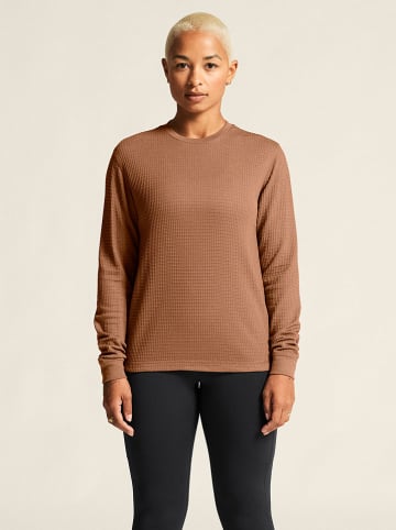Funktionslongsleeve "Wool Waffle" in Hellbraun