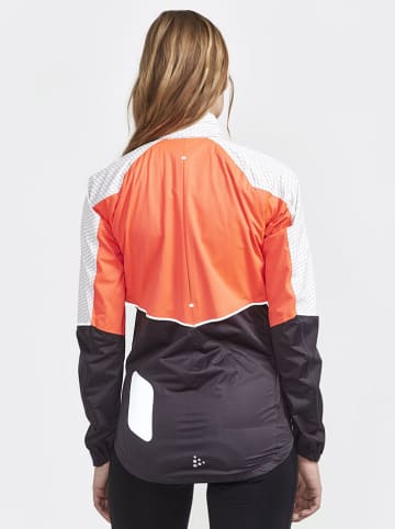 Fahrradjacke "Adv Bike Hydro Lumen" in Anthrazit/ Weiß/ Orange