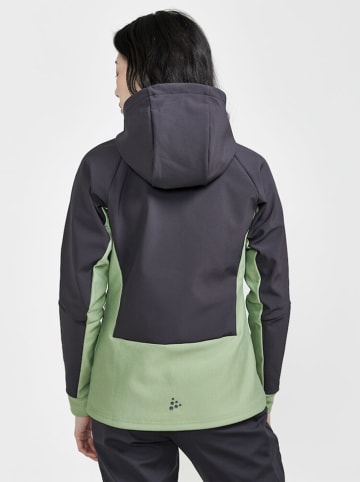 Funktionsjacke in Anthrazit/ Grün