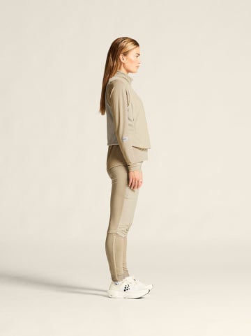 Legginsy "Subz Light" w kolorze beżowym