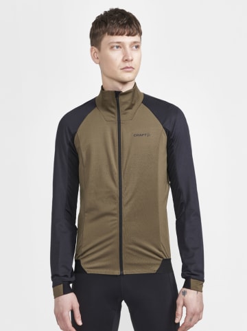 Funktionsjacke in Khaki/ Schwarz