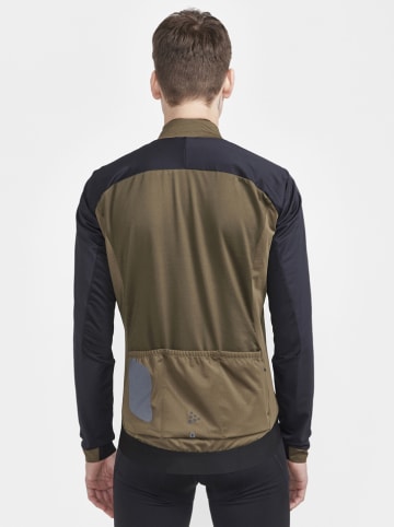 Functionele jas kaki/zwart