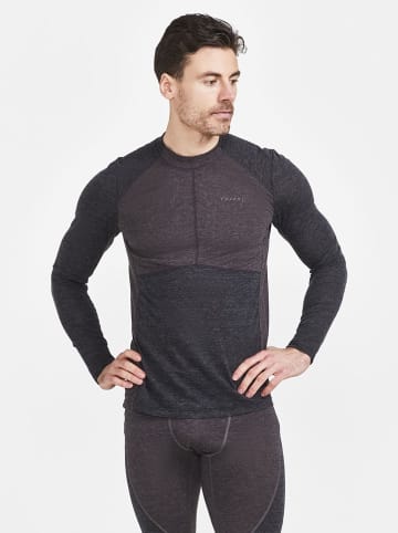 2tlg. Set: Thermowäsche "Core Wool Mix" in Braun