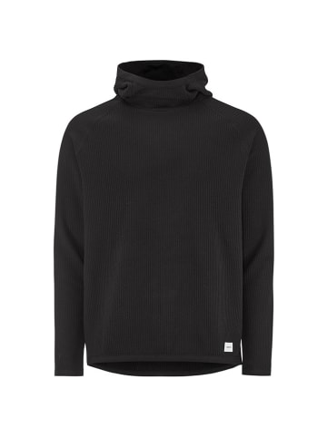 Fuctionele hoodie "Grid Hood" zwart