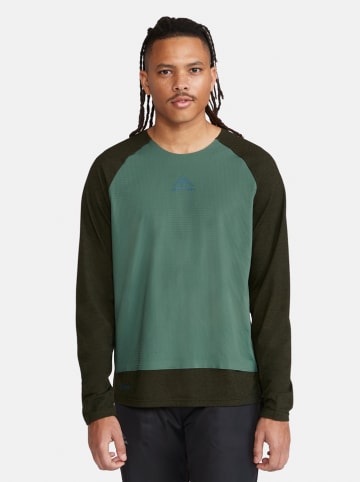 Funktionsshirt in Khaki/ Schwarz