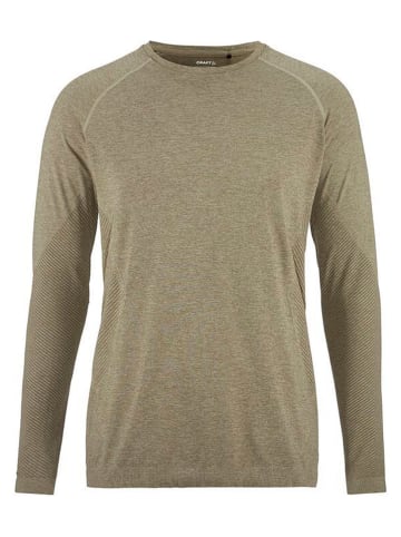Trainingslongsleeve "Core Dry Active" in Taupe