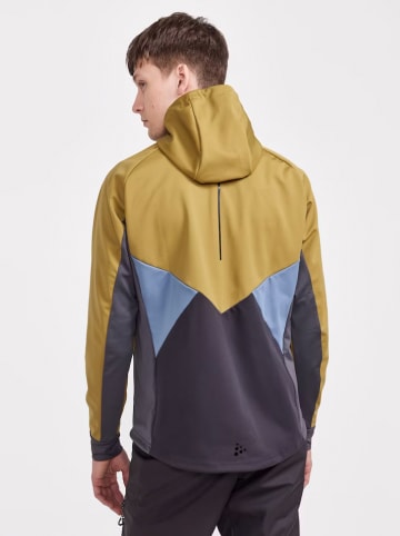 Trainingsjacke "Core Glide" in Anthrazit/ Khaki/ Hellblau