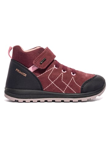 Skórzane sneakersy w kolorze czerwono-czarnym