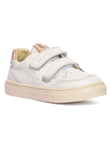 Leder-Sneakers in Weiß