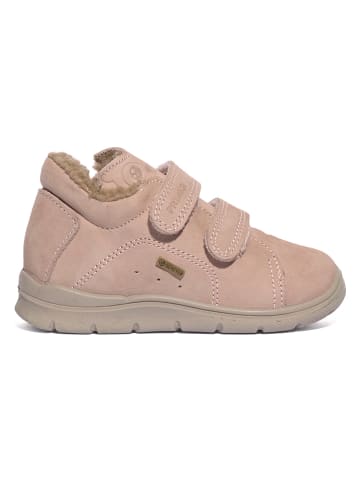 Leder-Sneakers in Rosa