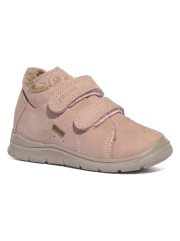 Leder-Sneakers in Rosa